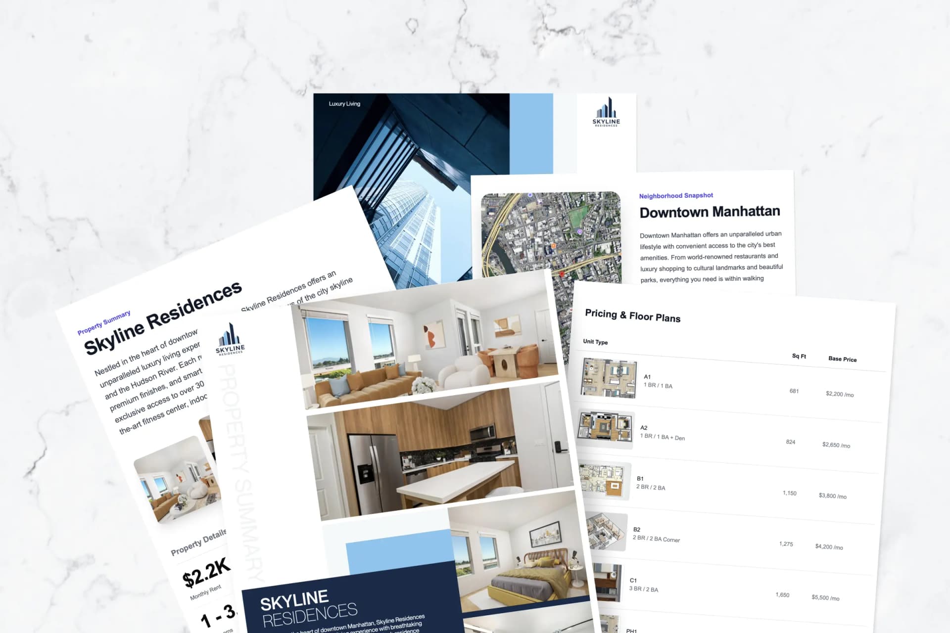 Professional property brochure example
