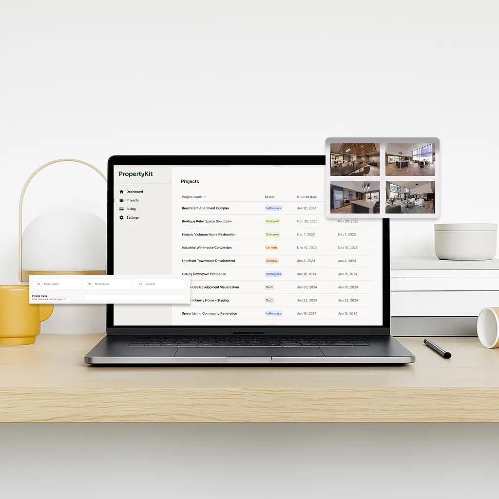 PropertyKit floor plans process workflow
